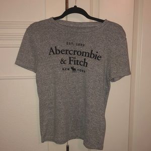 Abercrombie T-shirt very comfortable. It is a grey speckled shirt. Size Small.